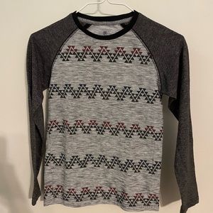 Grey Raglan shirt